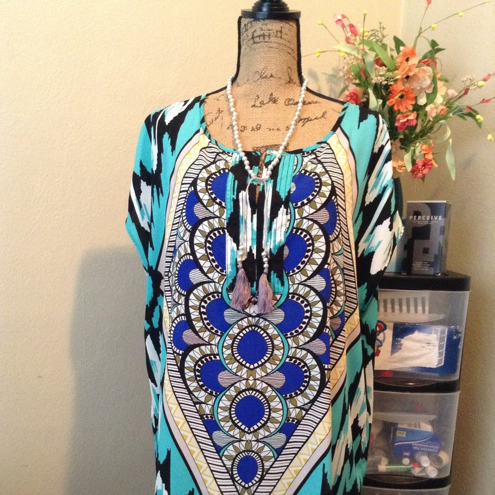 Beautiful multi printed Blouse